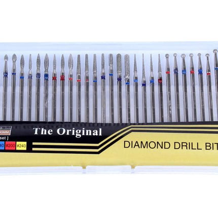 Deimantinių antgalių rinkinys, 30 vnt - Beauty Kit