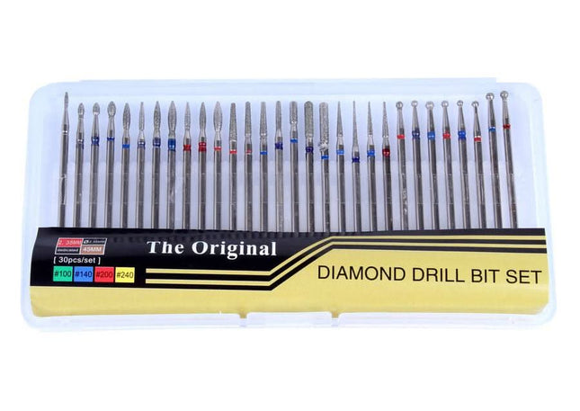 Deimantinių antgalių rinkinys, 30 vnt - Beauty Kit