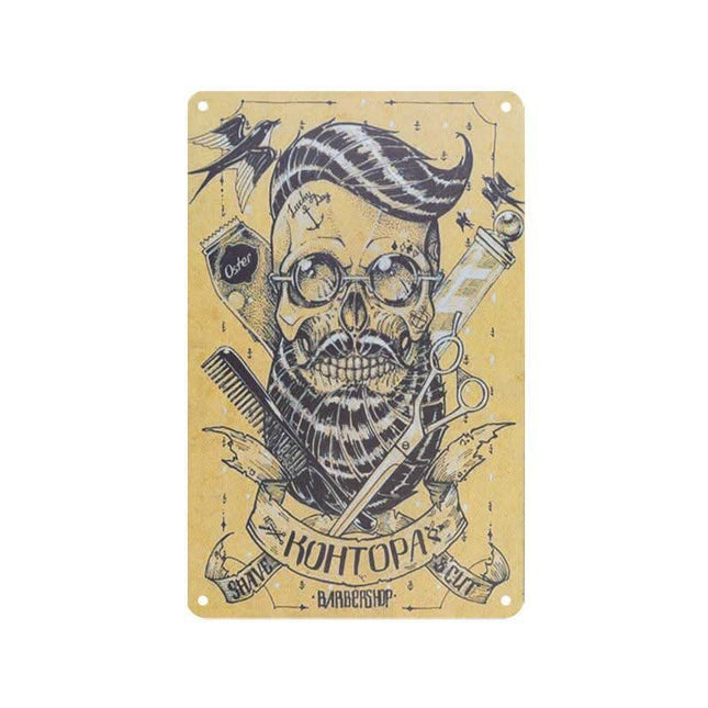 Dekoratyvinė lentelė barberiams ir kirpykloms B049 - Beauty Kit