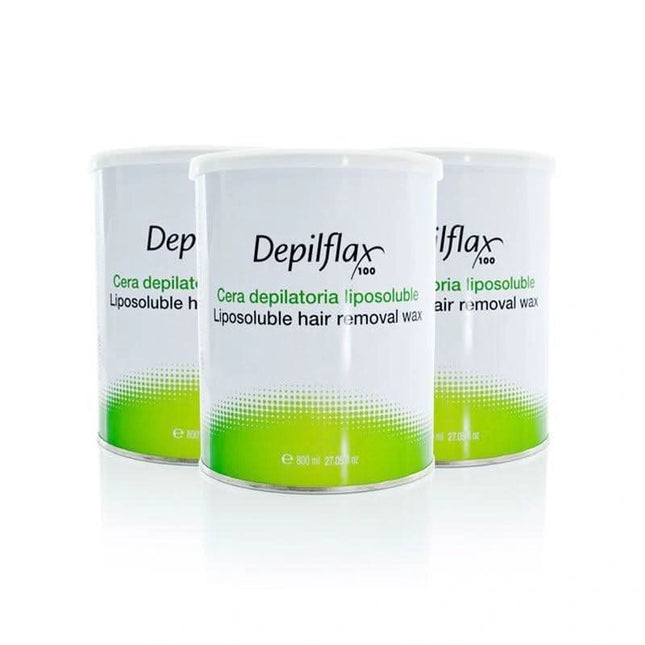 DEPILFLAX 100 natūralus depiliacijos vaškas bičių vaško pagrindu 800ml skardinė jautriai odai