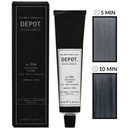 Depot NO. 506 Invisible Color natūralios grafito spalvos dažas, 60ml