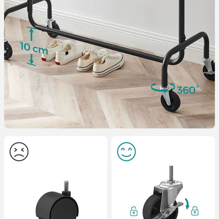 Drabužių kabykla ant ratukų HSR011B01V1 - Beauty Kit