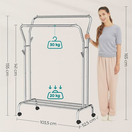 Drabužių kabykla ant ratukų HSR107E01 - Beauty Kit