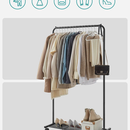 Drabužių kabykla ant ratukų HSR25BKV1 - Beauty Kit