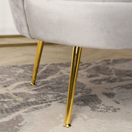 Mebel Elite ZENDAYA sofa manikiūro studijos laukiamajam – stilingas pilkas gobelenas