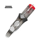 EL CARTEL V2 tatuiruočių kasetė 0,35 mm 11RM MediumTaper 10 vnt. – Soft Edge Magnum profesionali kasetė gradacijoms