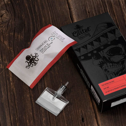 EL CARTEL V2 tatuiruočių kasetė ShortTaper 0,35mm – preciziškas spalvų perėjimas Magnum serija