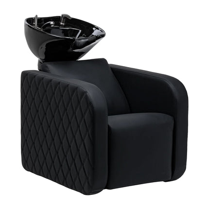 Electric hairdressing basin with massage GABBIANO SYLVIA PLUS, black