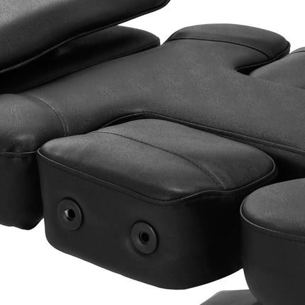 PRO INK juodas tatuiruočių gultas nuo grindų reguliuojamas aukštis ergonomiškas darbui