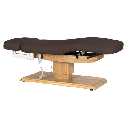 Electric SPA Couch SILLON RELAX, dark brown, light base - another view