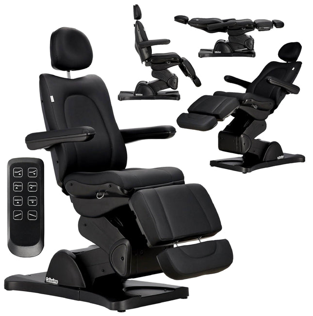 Elektrinis kosmetologinis gultas CALEB 5 varikliai, juodos spalvos - Beauty Kit