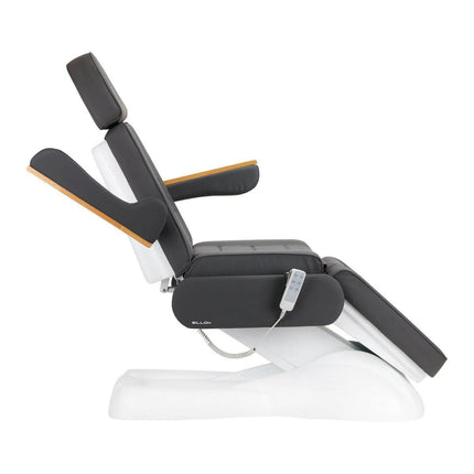 Elektrinis kosmetologinis gultas SILLON LUX 273B 3 variklių, pilkas/baltas - Beauty Kit