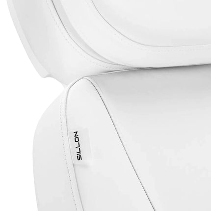 Elektrinis kosmetologinis gultas SILLON Luxury su kojinu valdymu, 3 varikliai, baltas - Beauty Kit