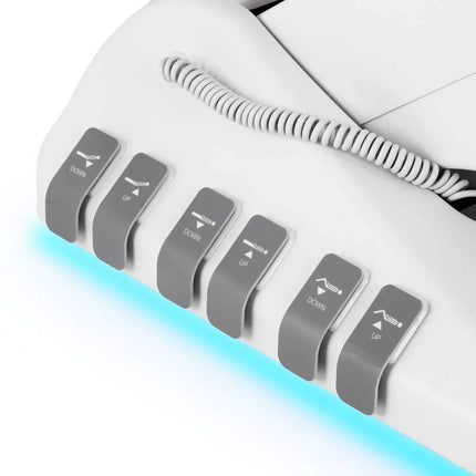 Elektrinis kosmetologinis gultas SILLON Luxury su kojinu valdymu, 3 varikliai, baltas - Beauty Kit