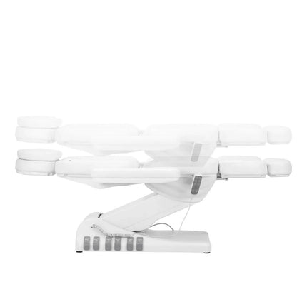 Elektrinis kosmetologinis gultas SILLON Luxury su kojinu valdymu, 3 varikliai, baltas - Beauty Kit