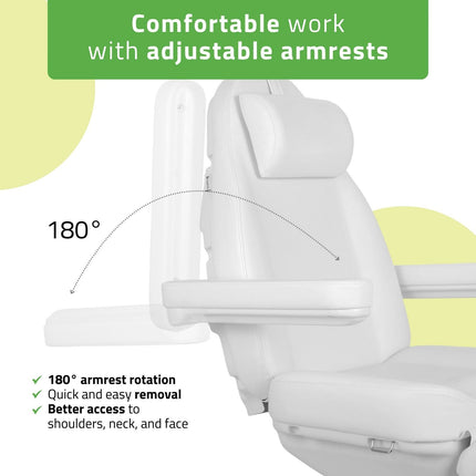 Electric Cosmetic Treatment Chair HABYS ELARA PRO 4, White - photo 8