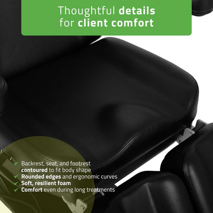 Electric Cosmetic Treatment Chair HABYS ELARA PRO 6P, Black - photo 8