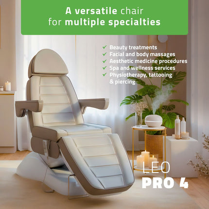 Electric Beauty Chair HABYS LEO PRO 4, Grey - photo 10