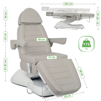 Electric Beauty Chair HABYS LEO PRO 4, Grey - photo 11