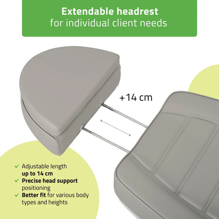 Electric Beauty Chair HABYS LEO PRO 4, Grey - details