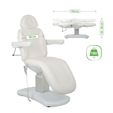 Electric Beauty Chair HABYS RAVIA PRO 3, White - photo 10