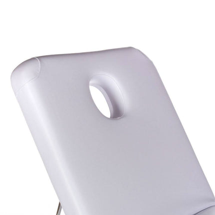 Elektrinis masažo ir reabilitacijos stalas BY-1041 su flizelino laikikliu, baltas - Beauty Kit