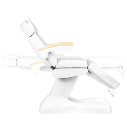 Elektrinis šildomas kosmetologinis gultas LUX WHITE 3 variklių, baltas - Beauty Kit