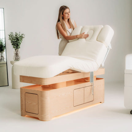 Electric Heated SPA Bed with Storage HABYS VELLIA, White - photo 6