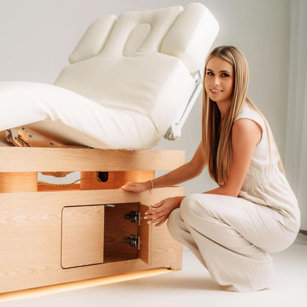 Electric Heated SPA Bed with Storage HABYS VELLIA, White - photo 9