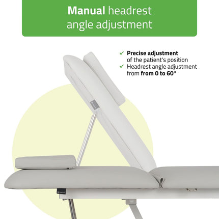 Electric Therapy Massage Table HABYS OPTIMA, Light Grey - details