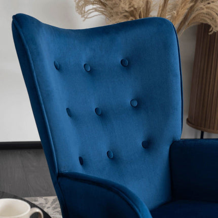 ELIS tamsiai mėlyna supama kėdė - Beauty Kit