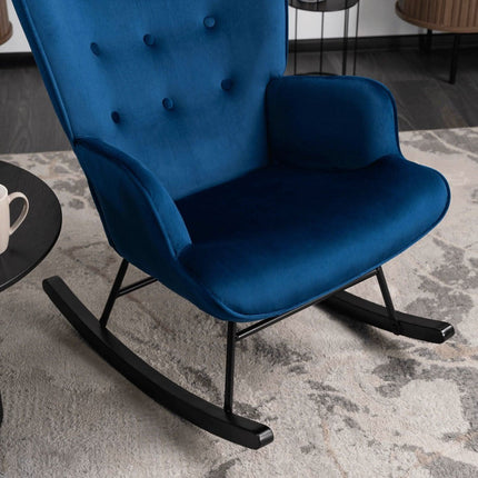 ELIS tamsiai mėlyna supama kėdė - Beauty Kit