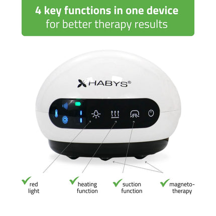 Vakuuminio masažo aparatas HABYS AirBubble su magnetoterapija