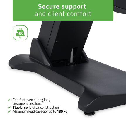 HABYS kosmetologinis krėslas Selia PRO 4 Touch k315, juodas