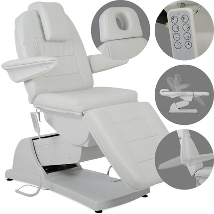 Kosmetologinis elektrinis krėslas VELORA PRO 4 Touch Core k329, pilkas