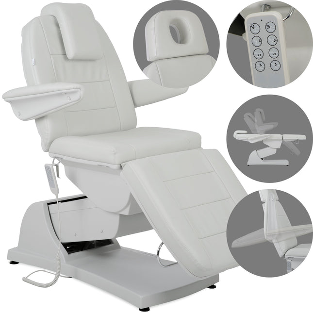 Kosmetologinis elektrinis krėslas VELORA PRO 4 Touch Core k329, pilkas
