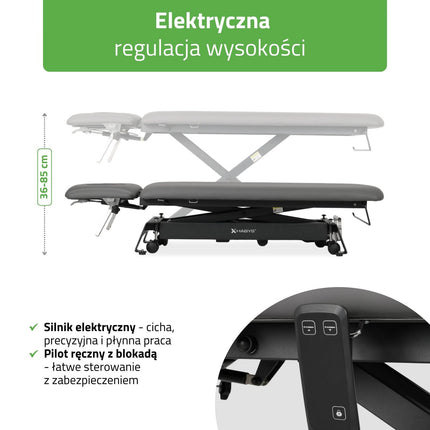 HABYS terapinis stalas elektrinis Evero Cross X4 ERGO, pilkas