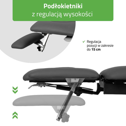 HABYS terapinis stalas elektrinis Evero Cross X4 ERGO, pilkas