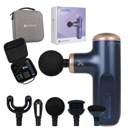 Habys Pulse Mini elektrinis masažuoklis – mėlyna (Blue Navy)