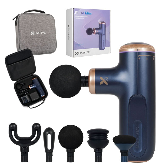 Habys Pulse Mini elektrinis masažuoklis – mėlyna (Blue Navy)