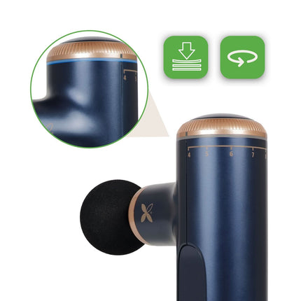 Habys Pulse Mini elektrinis masažuoklis – mėlyna (Blue Navy)