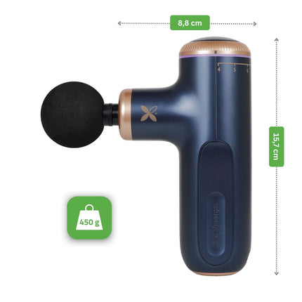 Habys Pulse Mini elektrinis masažuoklis – mėlyna (Blue Navy)