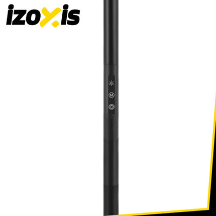 Напольная LED-лампа ISOXIS с пультом дистанционного управления и таймером, чёрная