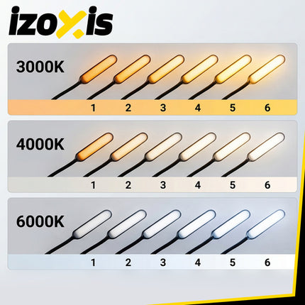 Напольная LED-лампа ISOXIS с пультом дистанционного управления и таймером, чёрная