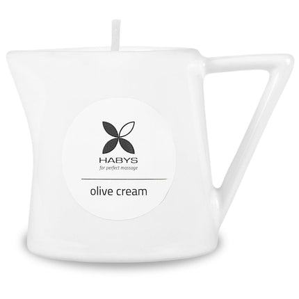 Masažinė žvakė HABYS Olive Cream, 110 ml