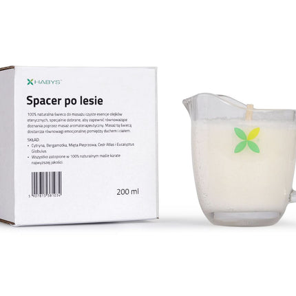 HABYS Masažinė žvakė pasivaikščiojimas po mišką, 200ml