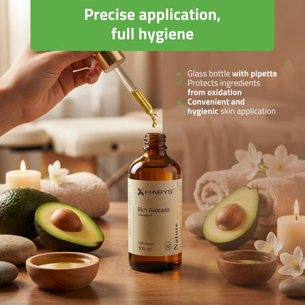 Avokadų masažo aliejus HABYS Nature Rich Avocado, 100 ml