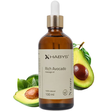 Avokadų masažo aliejus HABYS Nature Rich Avocado, 100 ml