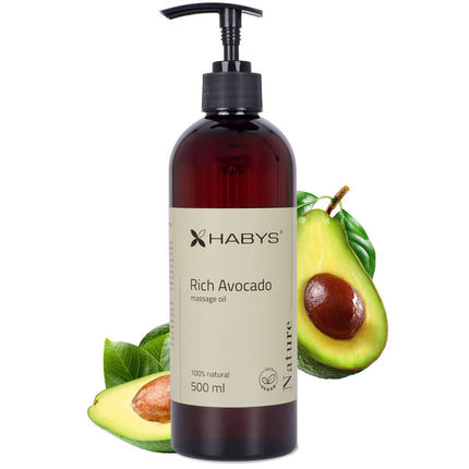 Avokado masažo aliejus HABYS Nature Rich Avocado, 500 ml