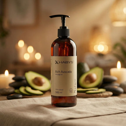 Avokado masažo aliejus HABYS Nature Rich Avocado, 500 ml